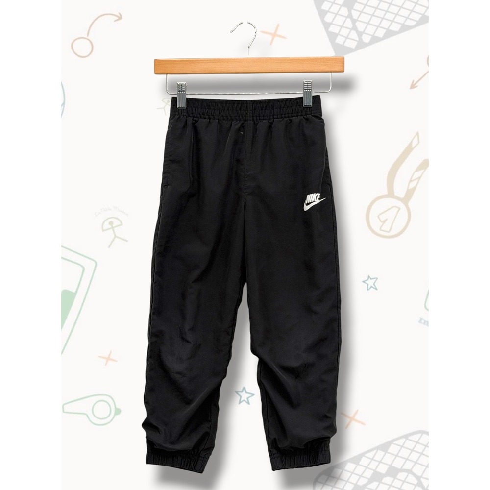 Nike Dri-FIT Mesh Lined Athletic Track Jogger Pants Black Kids Size 6 / 5-6YRS